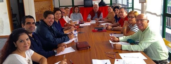 Miembros de la Ejecutiva Insular del PSOE de la Gomera en Hermigua