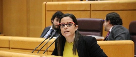 Yaiza Castilla en el Pleno del Senado