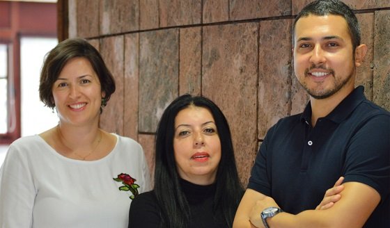 José María Morales, Inmaculada Rodríguez y Silvia Padilla miembros del Grupo del PSOE en el Cabildo Insular de la Gomera
