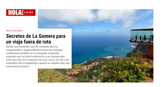 200421 La revista ¡Hola! muestra los secretos de La Gomera como destino turístico