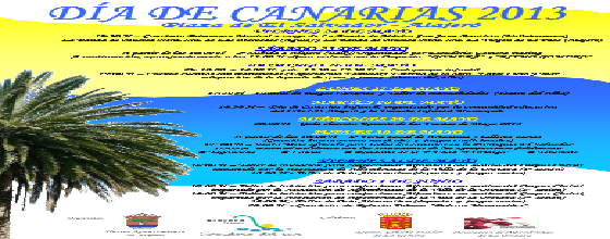 Cartel Programa Día de Canarias Alajeró 2013