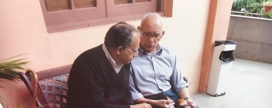 Casimiro Curbelo con el fallecido José Fillo Martín