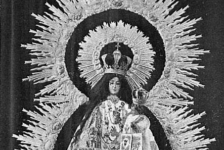 Antigua fotografía de la Virgen de las Mercedes de Agulo (1927)