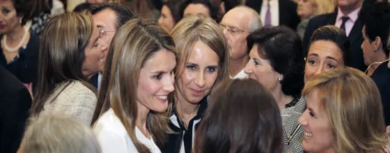 La princesa de Asturias, la presidenta de FEDEPE. (E.V.)