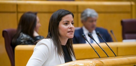 Yaiza Castilla en el Pleno del Senado