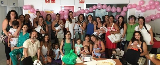 Asistentes a la charla-debate sobre lactancia materna en el Hospital de La Gomera