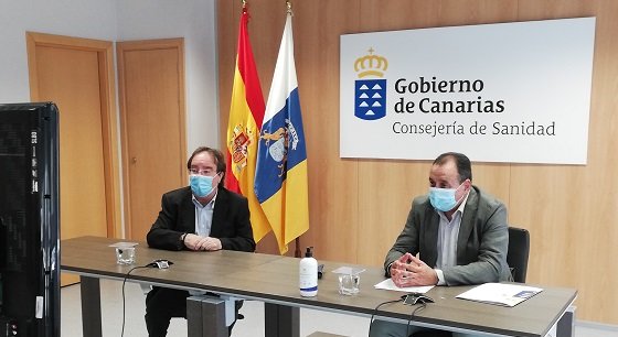 Blas Trujillo y Amós García durante la rueda de prensa de hoy