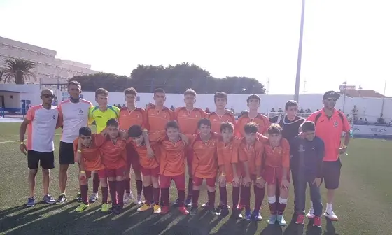 070322 Selección gomera infantil masculina de fútbol base, durante su competición autonómica el pasado fin de semana