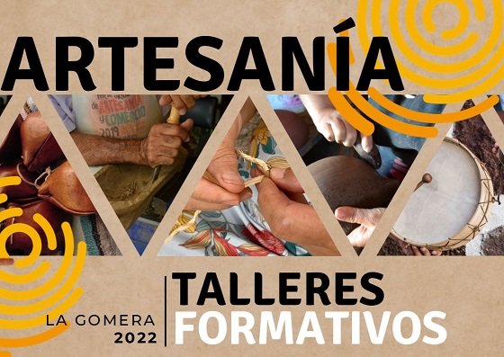 010622 Cartel anunciador. Primer taller formativo de Artesanía promovido por el Cabildo de La Gomera y la Cámara de Comercio de Sta. Cruz de Tenerife