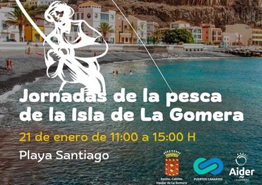 180122 Cartel Jornadas de la pesca de la Isla de La Gomera en Playa Santiago
