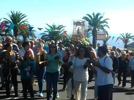 Virgen de Guadalupe Alajeró Procesión Chacaras y Tambores